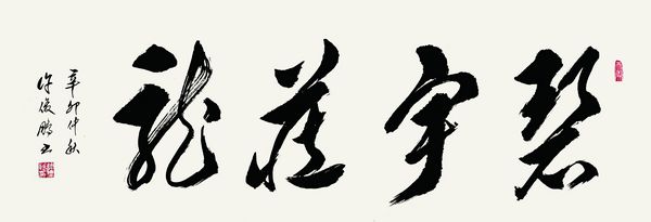 《碧宇藏龙》  草书横幅   138cm×49cm  2011年作