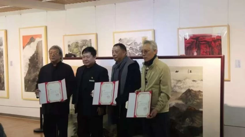 北京紫竹院 |“心筑江山——徐胜利、赵青仲、陈溪峋山水画展”(图4)